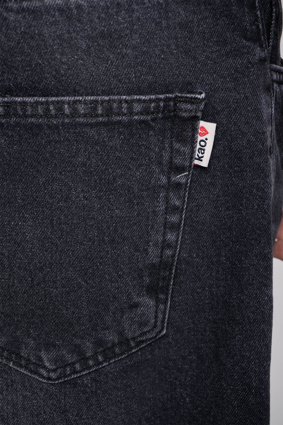 Loose Baggy Denim Black Short