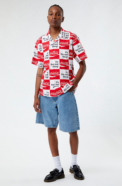 Brixton x Coca-Cola Bunker White Shirt