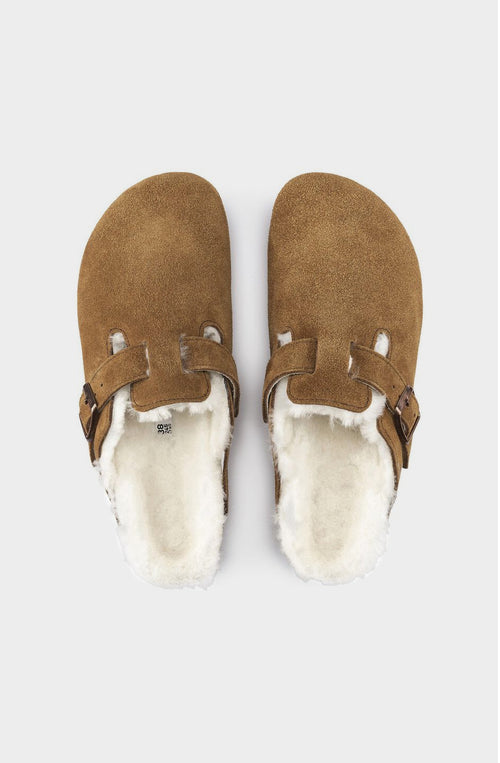Español Birkenstock Boston Suede Leather Mink