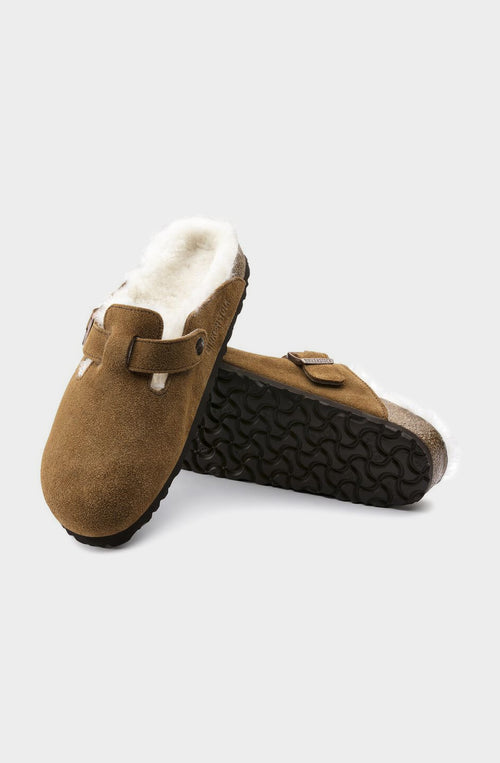 Español Birkenstock Boston Suede Leather Mink