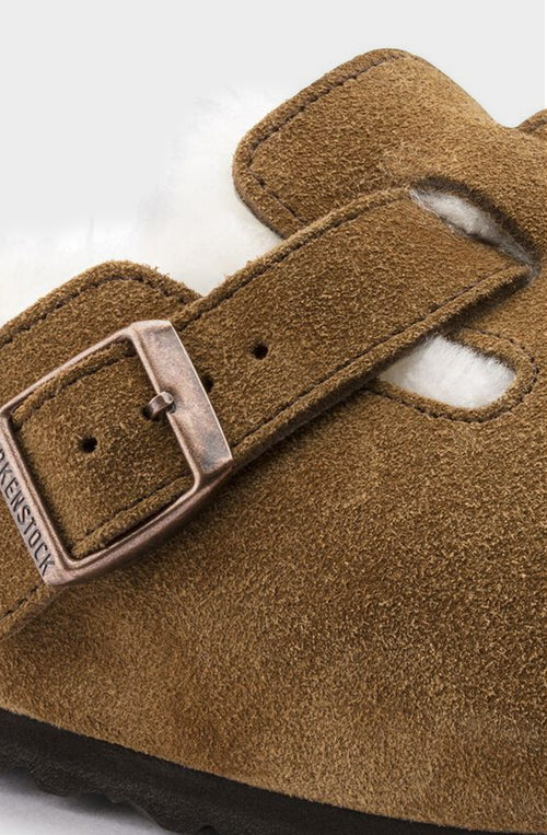 Español Birkenstock Boston Suede Leather Mink