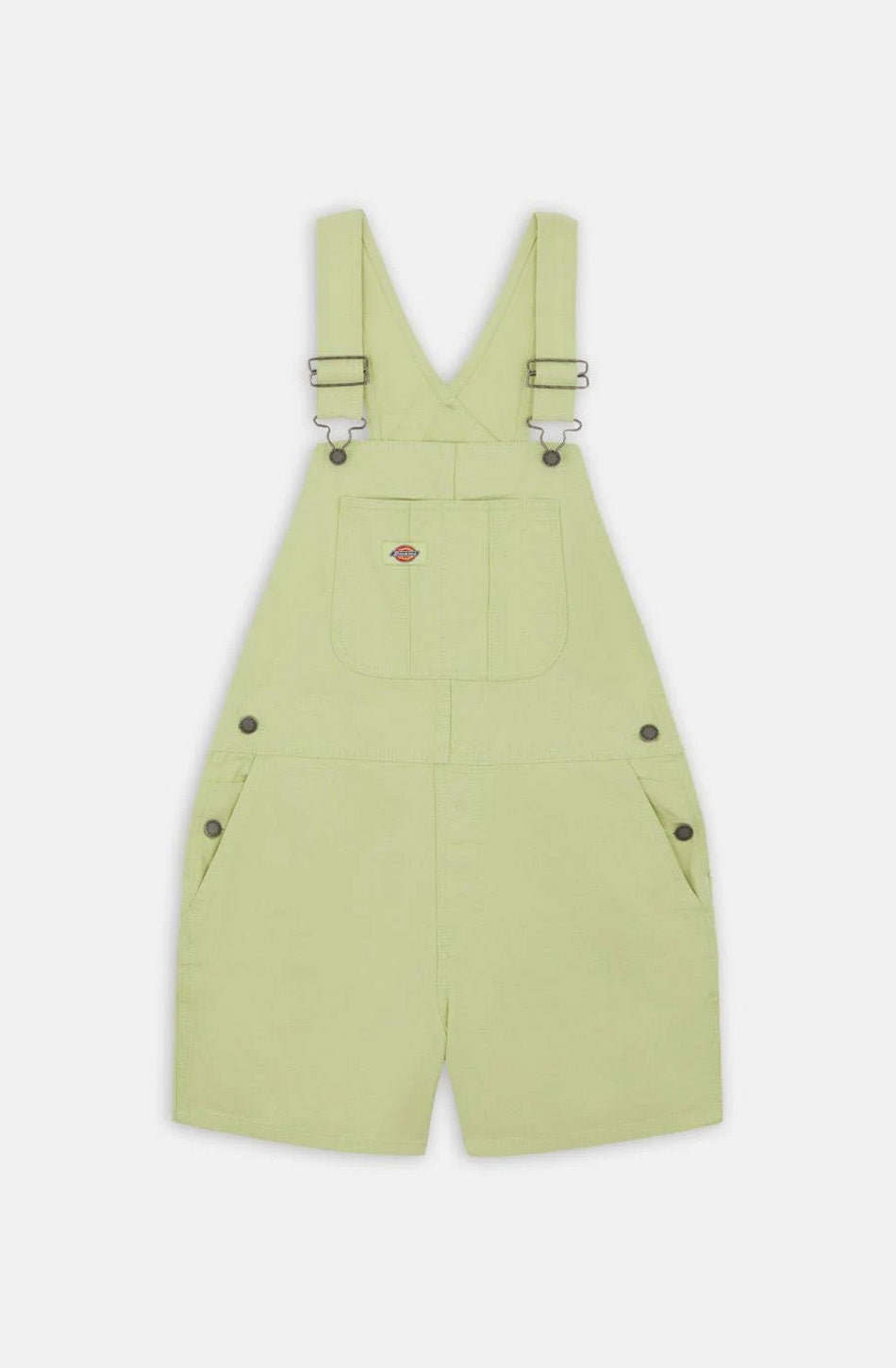 Kurze Dickies Duck Canvas Latzhose, hellgrün