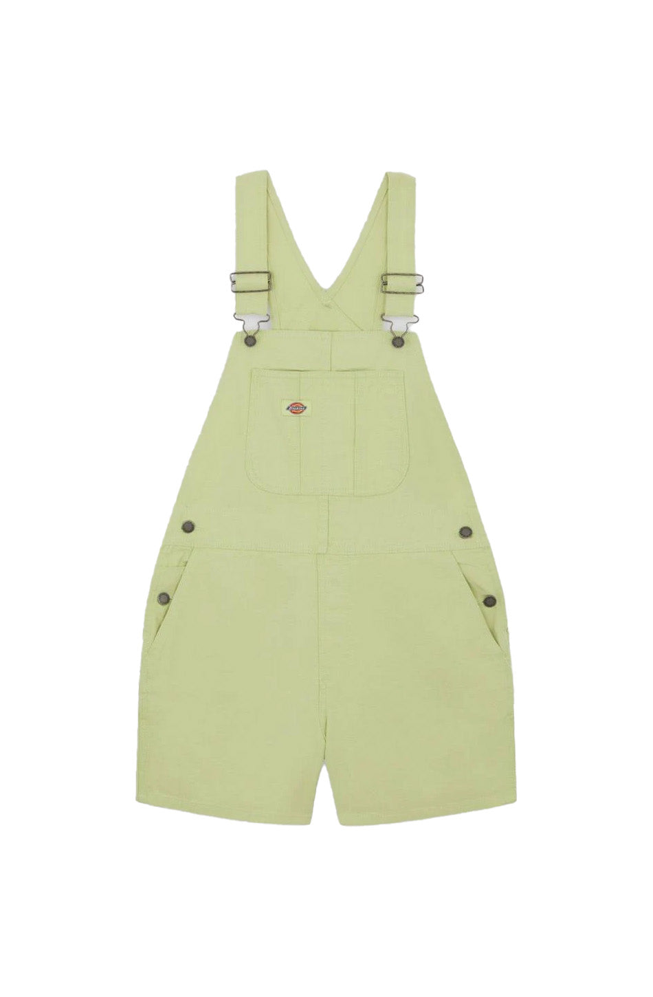 Kurze Dickies Duck Canvas Latzhose, hellgrün