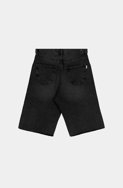 Bermuda Loose Baggy Denim Schwarz