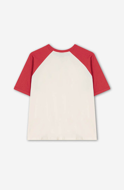 Rang Piero T-Shirt Elfenbein/Rot