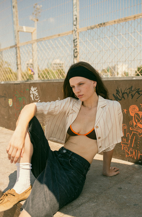 Chemise Barbacoa Stripes Ivory/ Burgundy