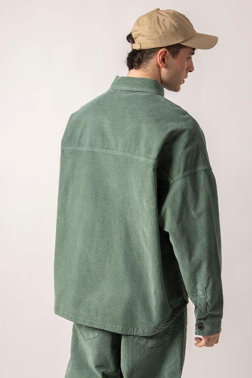 Camisa Corduroy Mushroom Fresh Green