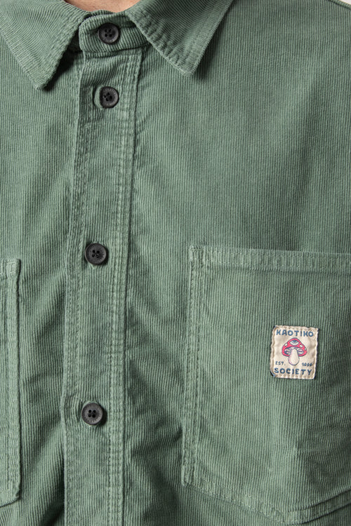 Camisa Corduroy Mushroom Fresh Green