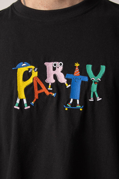 Oversize Party Black T-Shirt