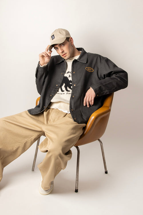 Relaxed Stripes Green/ Black Jacket