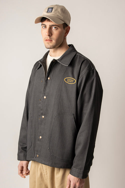 Relaxed Stripes Green/ Black Jacket