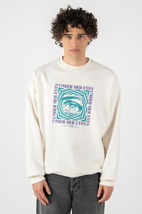 Under Her Eyes Ivory Sweatshirt