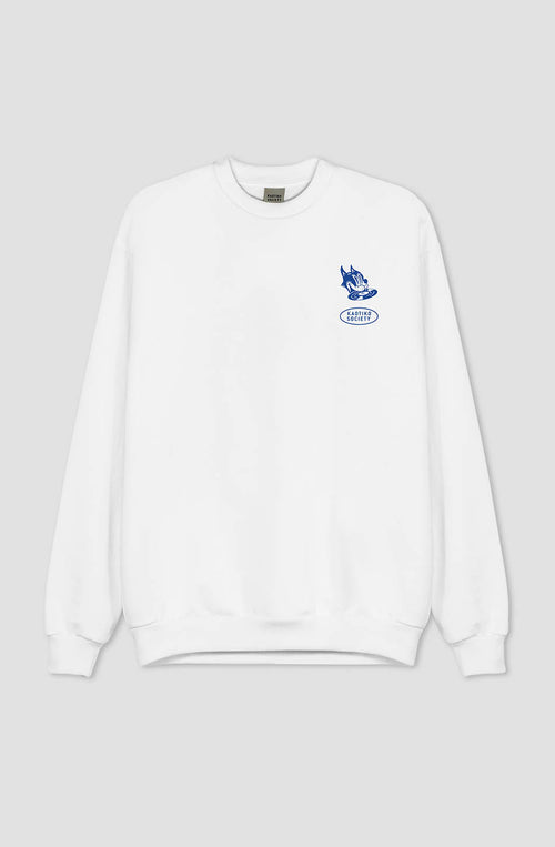 Sudadera Organic Cotton Just Dance Cat Music Blanc