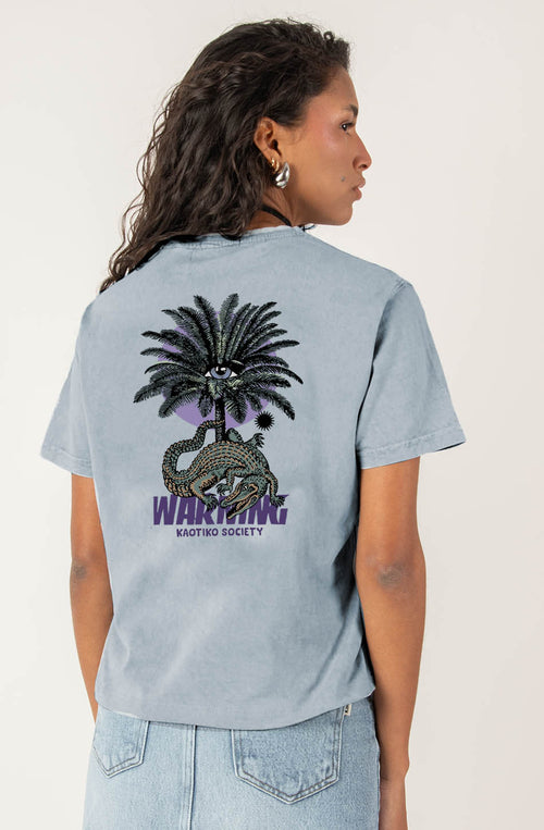 Gewaschenes Warning Steel T-Shirt