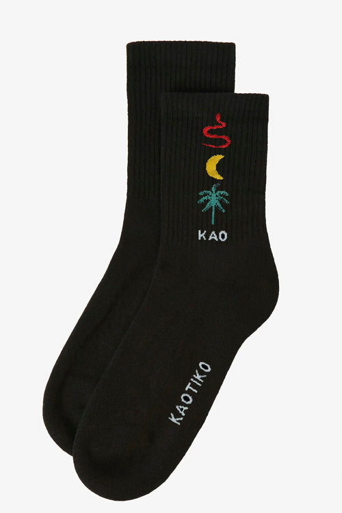 Jungle Black Socks