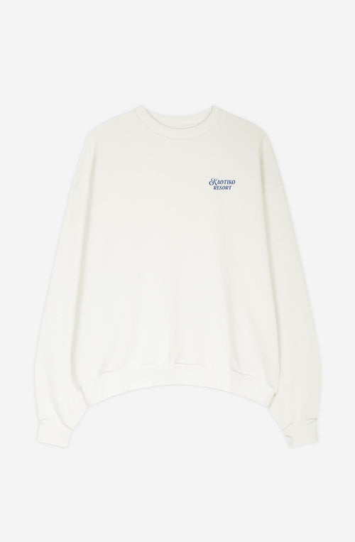 Kaotiko Resort Organic Cotton Ivory Sweatshirt