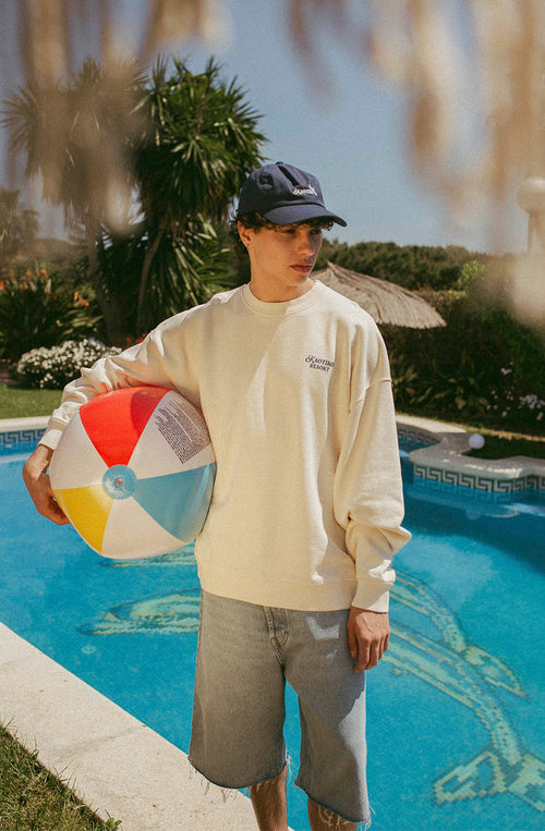 Kaotiko Resort Organic Cotton Ivory Sweatshirt