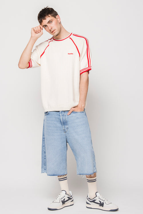 Camiseta Vintage Ivory/ Red