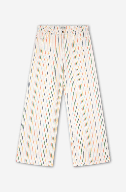 Pantalón Multi Strippes Apple Ivory