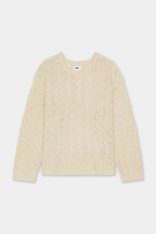 Obey Shimoda Tape Yarm Naturpullover