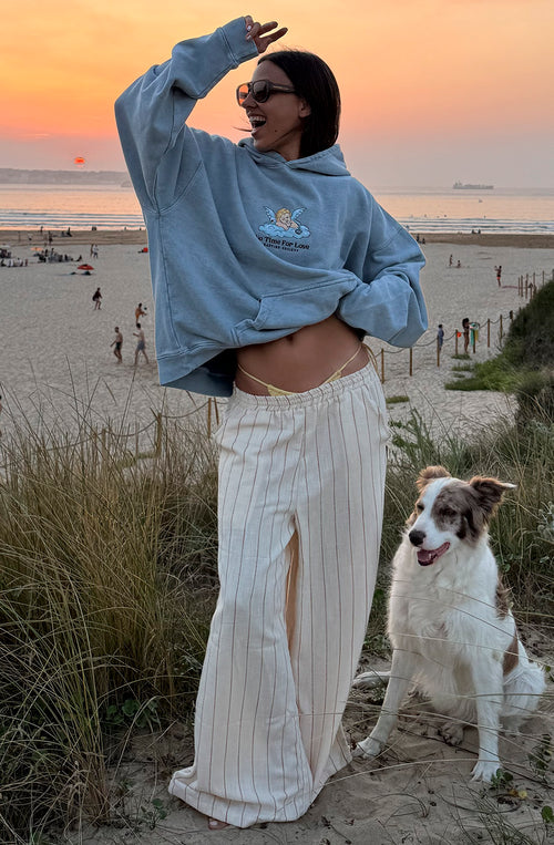 Baracoa Stripes Ivory/Burgundy Pants