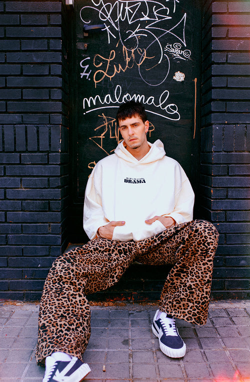 Lose Braune Leopardenhosen