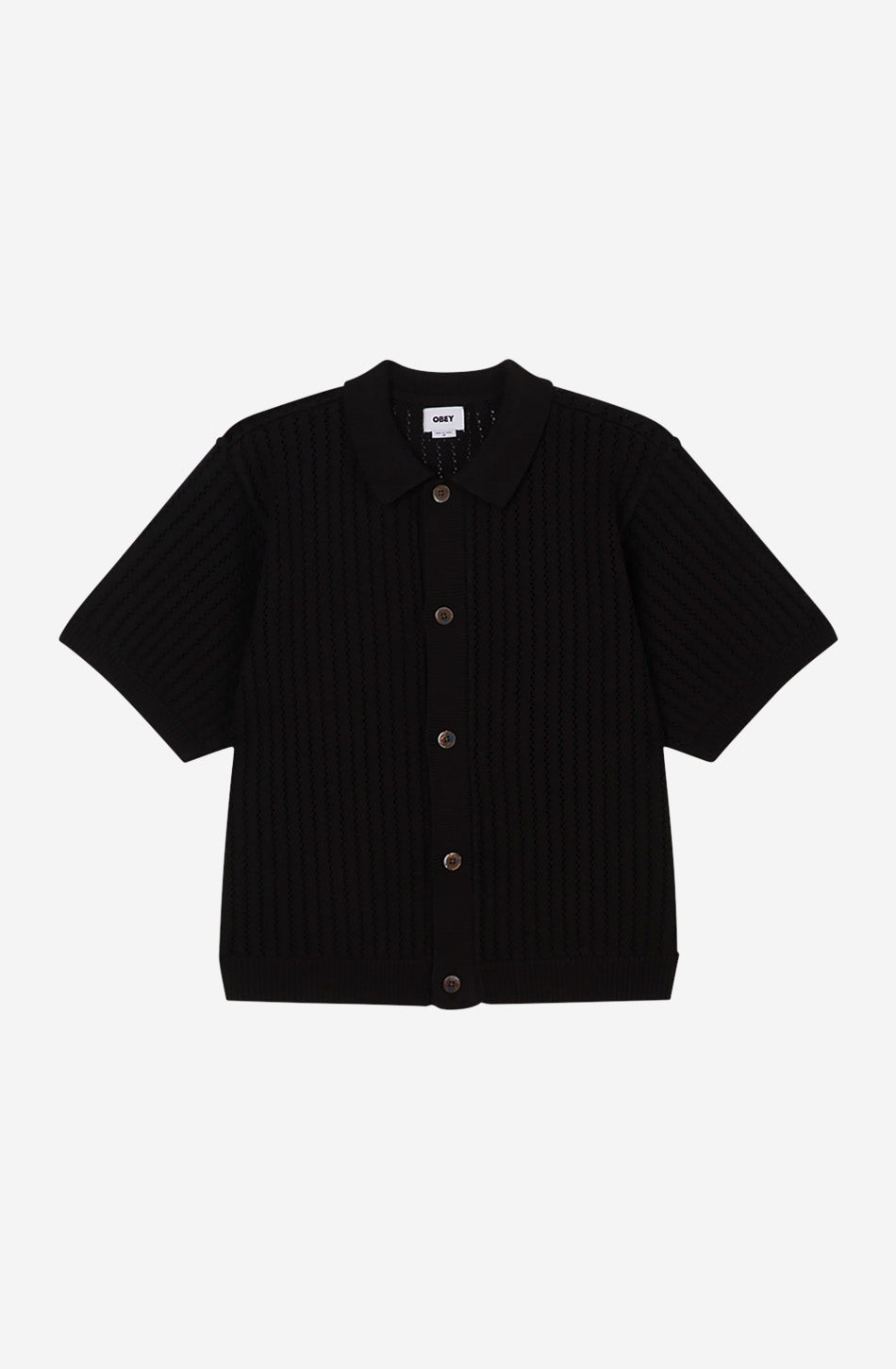 Obey Dez Sweater Digital Black Shirt