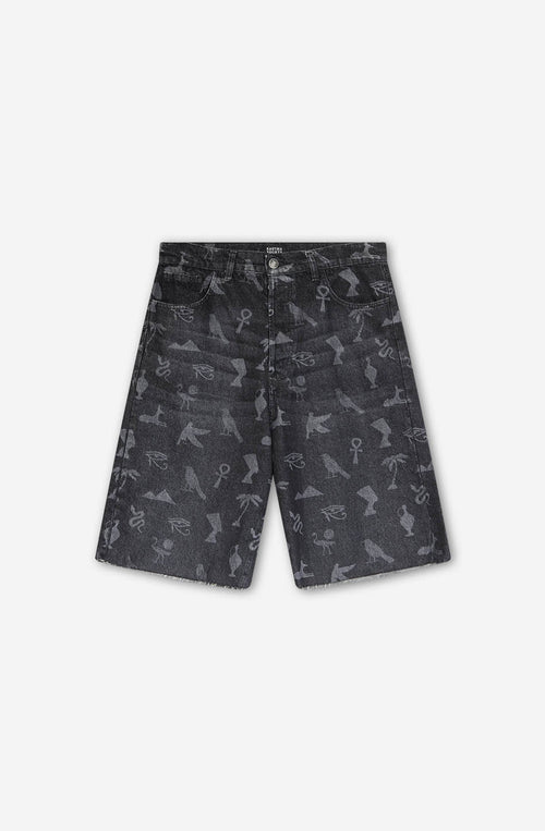 Bermuda Pharaons Denim Schwarz