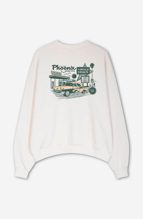 Gas Station Organic Cotton Ivory Sweatshirt