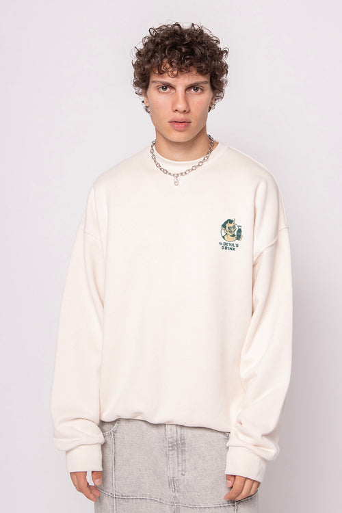 Gas Station Organic Cotton Ivory Sweatshirt