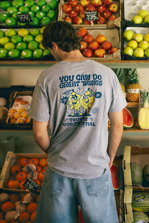 Washed You Can Do Great Things Steel T-Shirt