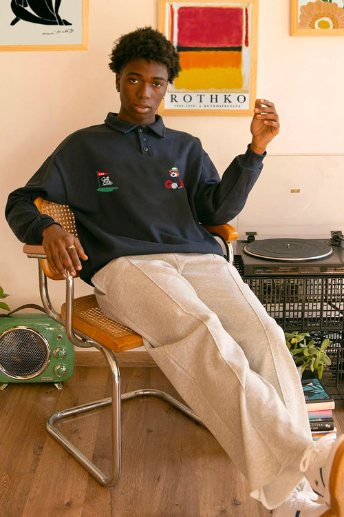 Button Bear Gold Club Navy Sweatshirt