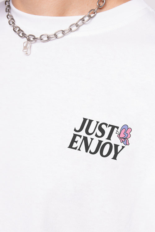 Just Enjoy Organic Cotton White T-shirt