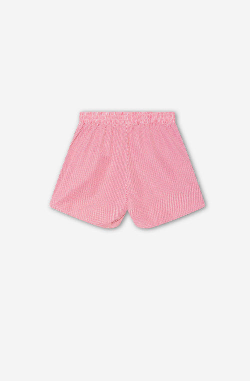 Short Apple Red Checked