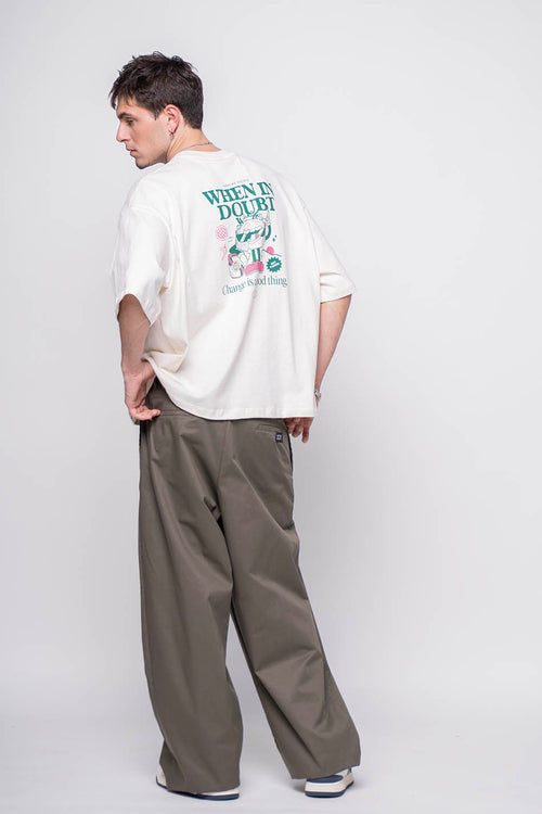 When In Doubt Organic Cotton Ivory T-shirt