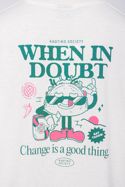 When In Doubt Organic Cotton Ivory T-shirt