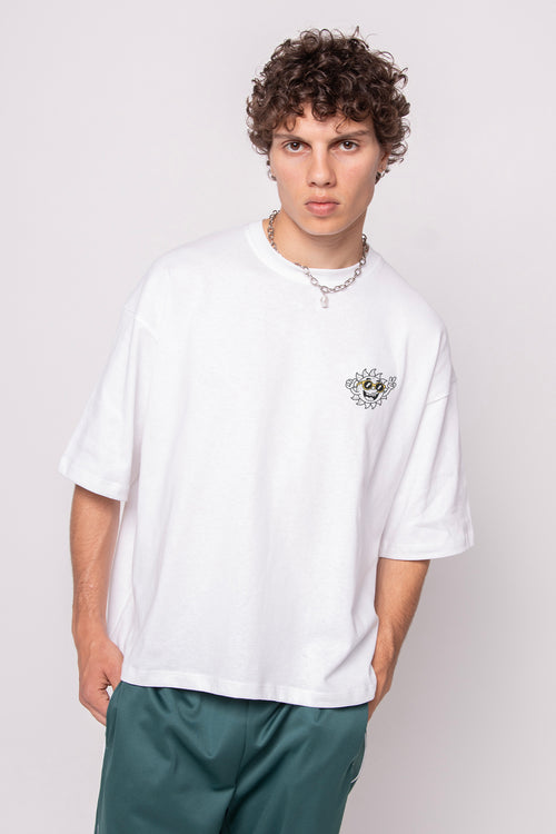 Life Is Short Organic Cotton T-shirt White / Yellow