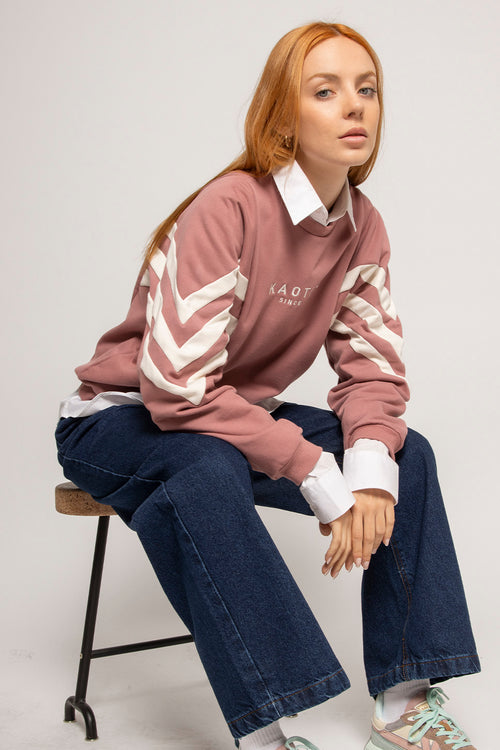 Sweatshirt Chad Burgundy / Ivory