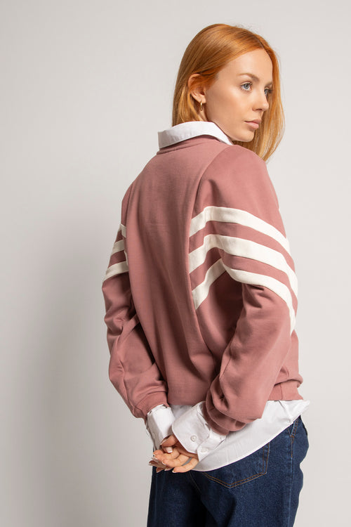 Sweatshirt Chad Burgundy / Ivory