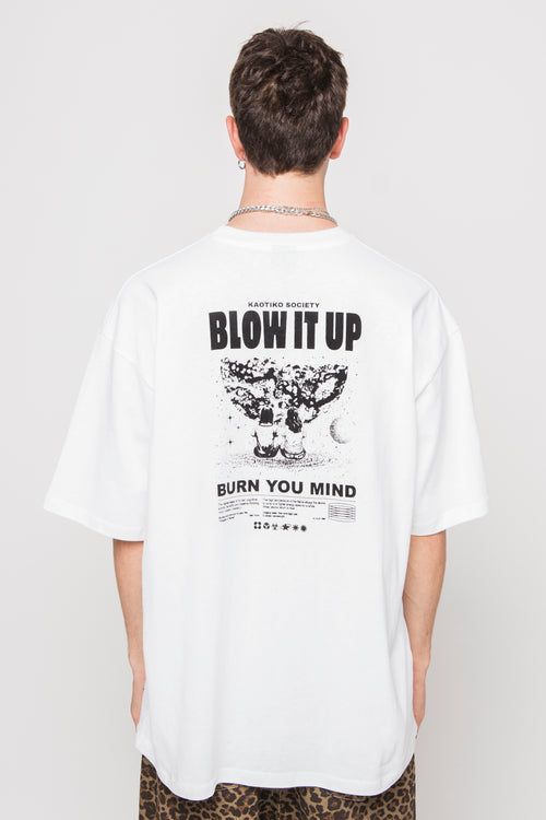 Blow It Up Organic Cotton White T-shirt