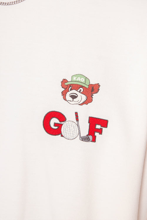 Washed Bear Golf Club Ivory Sweatshirt
