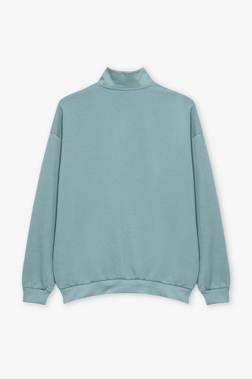 Half Zip Kaotiko Society Steel Sweatshirt