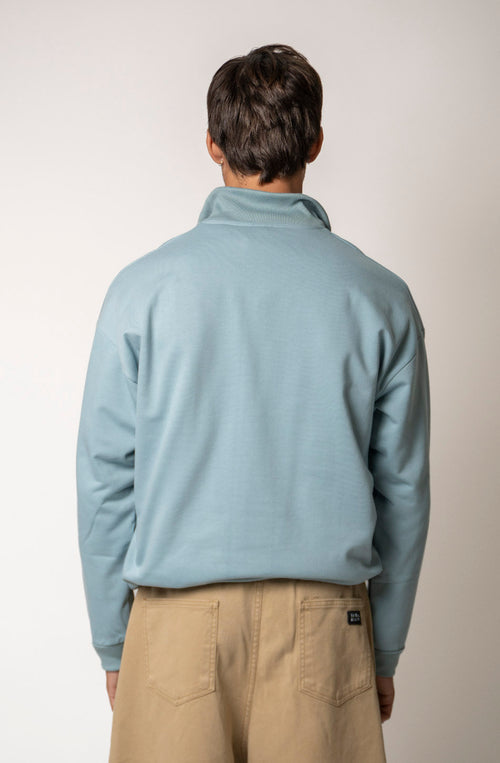 Half Zip Kaotiko Society Steel Sweatshirt