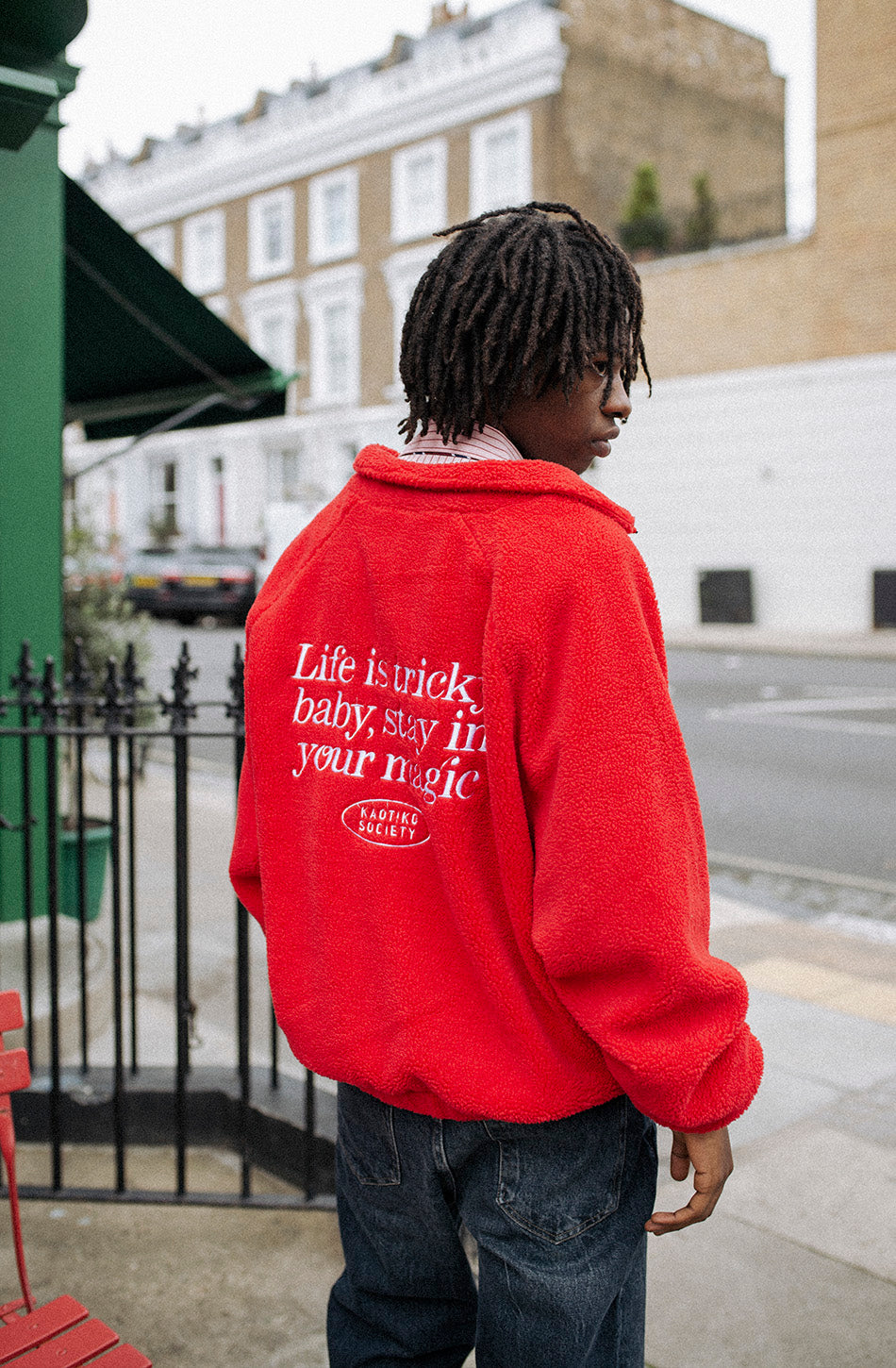 Veste polaire Life Is Tricky Red