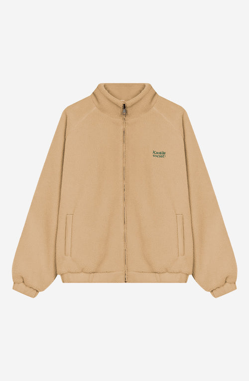 Fleece Jacket Life is Tricky Camel