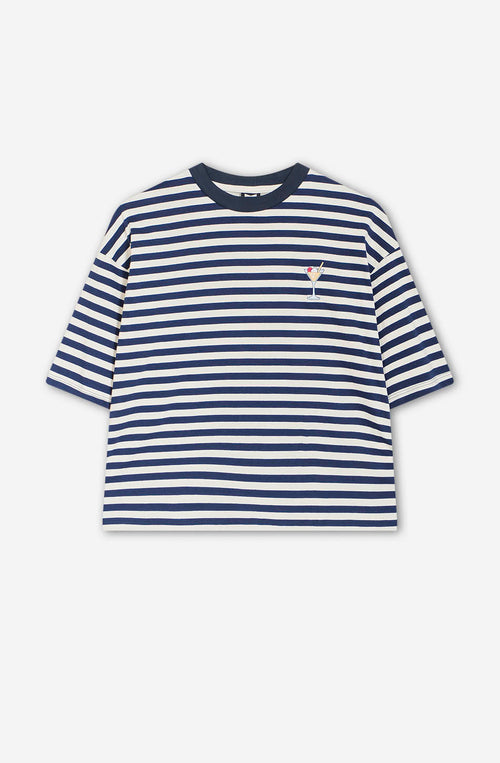 Camiseta Navy Stripes Cocktail