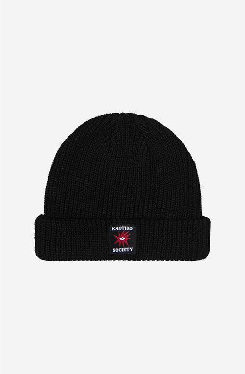 Tricky Love Star Black Beanie