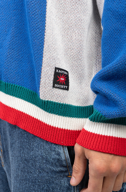 Tricky Love Royal Oversize Polo Sweater