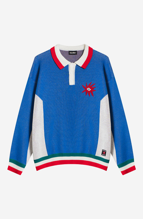Tricky Love Royal Oversize Polo Sweater