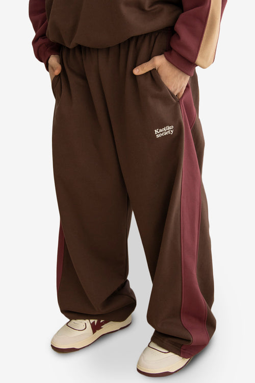 Hudson Brown/Dark Burgundy Pants